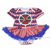 Red White Blue Striped Star Baby Bodysuit Red White Striped Pettiskirt & Red White Blue Anchor Print JS4524